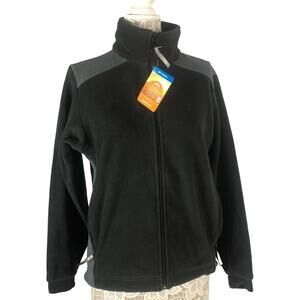 NWT Columbia sportswear full zip jacket sweatshirt black & gray Medium